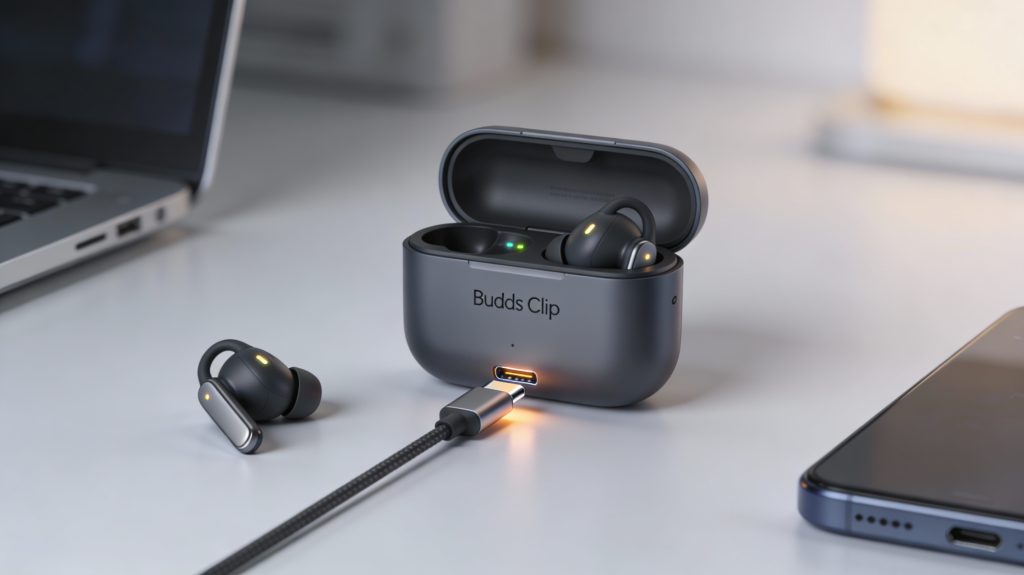 realme buds clips charging